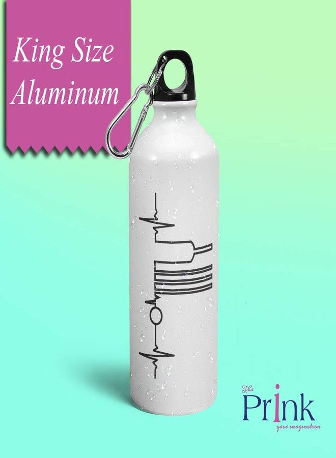 Prink Cricket Heart Beat Printed Water Bottle | Sipper for Cricketers, Fans, Gym, Sports, Boys | 600ml - Image 2